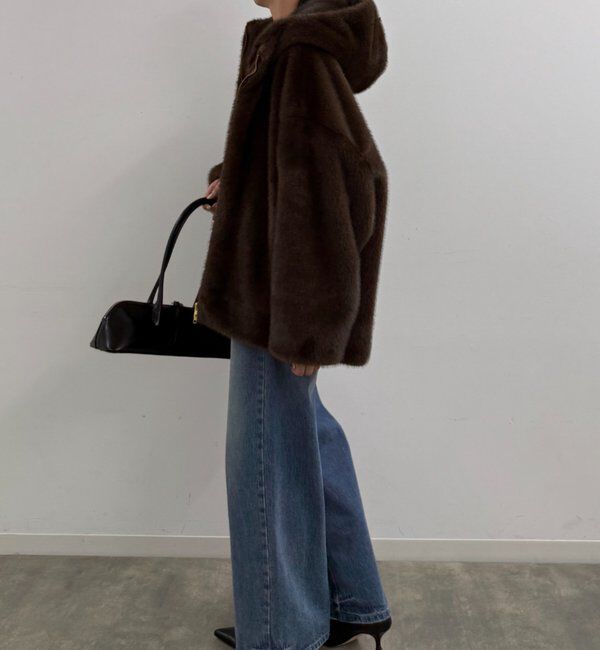  「フードフェイクファーブルゾン」|ベスト・ジレ|