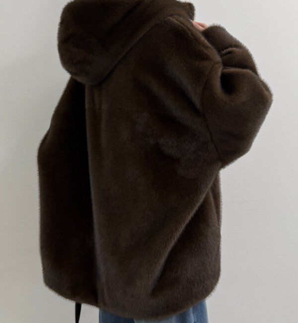  「フードフェイクファーブルゾン」|ベスト・ジレ|