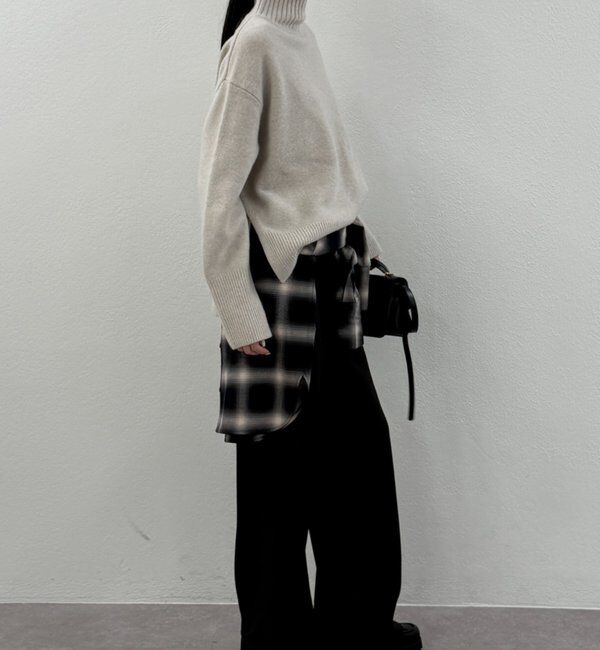  「ウール100タートルニット」|ニット・セーター|