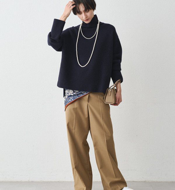  「ウール100タートルニット」|ニット・セーター|