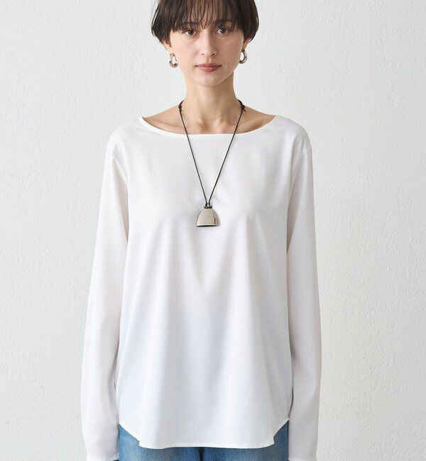  「サテンロンTブラウス」|シャツ・ブラウス|