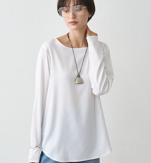  「サテンロンTブラウス」|シャツ・ブラウス|