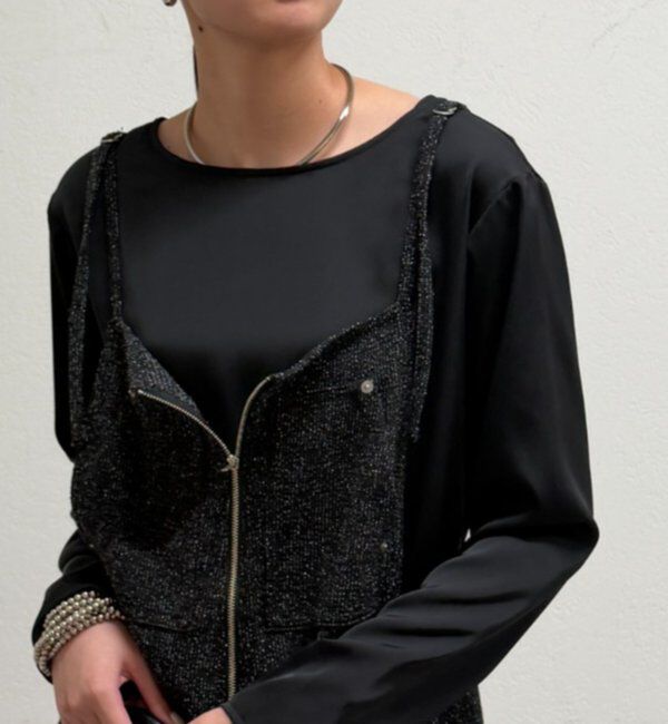  「サテンロンTブラウス」|シャツ・ブラウス|