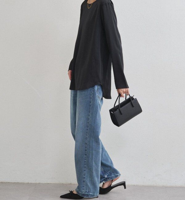  「サテンロンTブラウス」|シャツ・ブラウス|