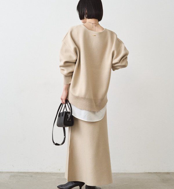 「【@_shirabe.s_コラボ】スウェットライクマーメイドニットスカート」|スカート|