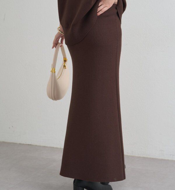  「【@_shirabe.s_コラボ】スウェットライクマーメイドニットスカート」|スカート|