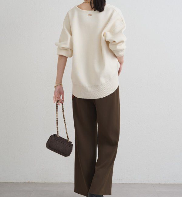  「【@_shirabe.s_コラボ】スウェットライクスキッパーニット」|ニット・セーター|