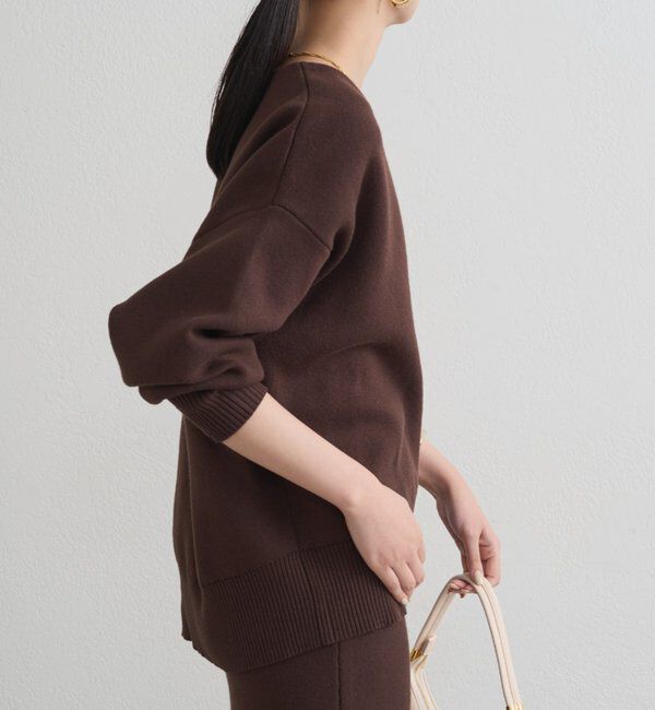  「【@_shirabe.s_コラボ】スウェットライクスキッパーニット」|ニット・セーター|