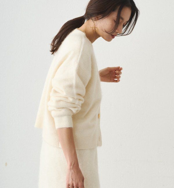  「シャギーショートニットカーディガン」|ニット・セーター|