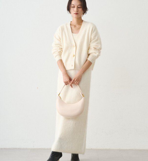  「シャギーショートニットカーディガン」|ニット・セーター|