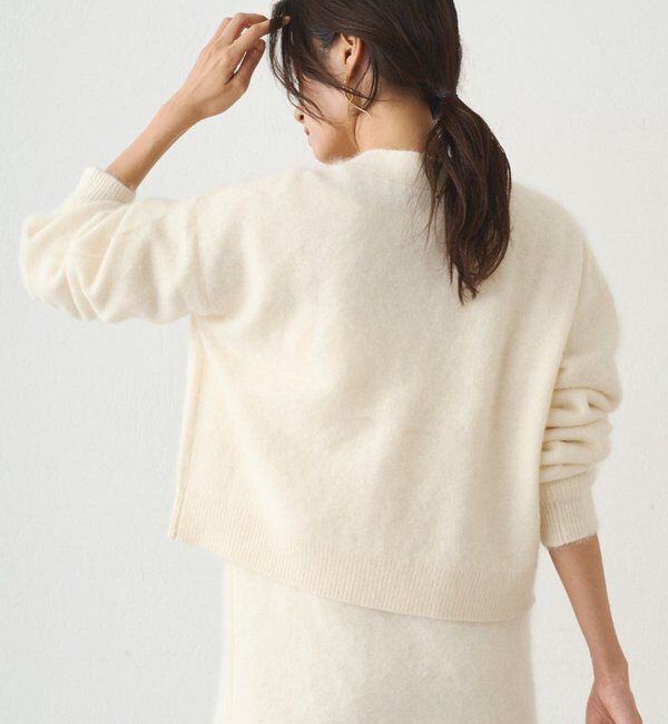  「シャギーショートニットカーディガン」|ニット・セーター|