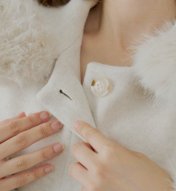  「【4色展開】ファー襟ケープコート」|その他|