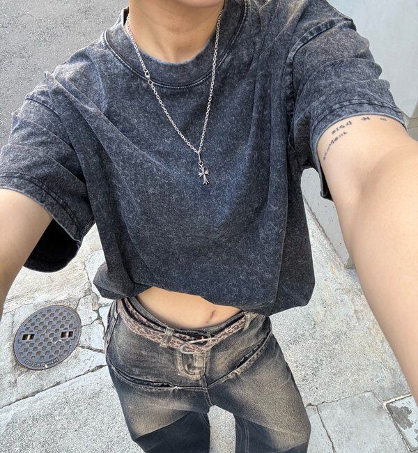  「【3サイズ展開】KOOKY'NケミカルウォッシュTEE」|Tシャツ・カットソー|