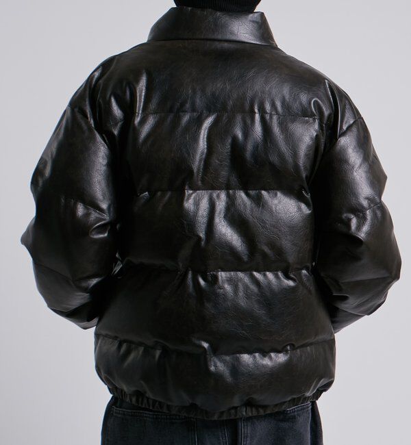  「【UNISEXS】S LOGO VINTAGE-LIKE LEATHER BLO」|ブルゾン・スタジャン|