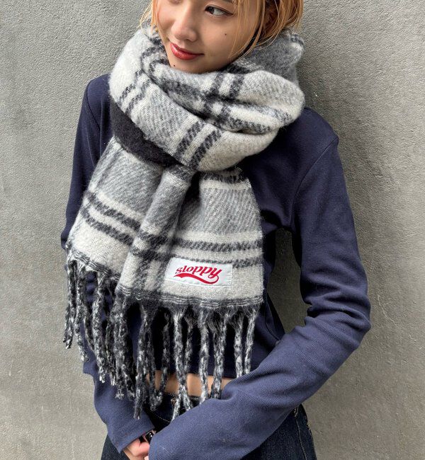  「SLOPPYリバーシブルチェックマフラー」|マフラー|