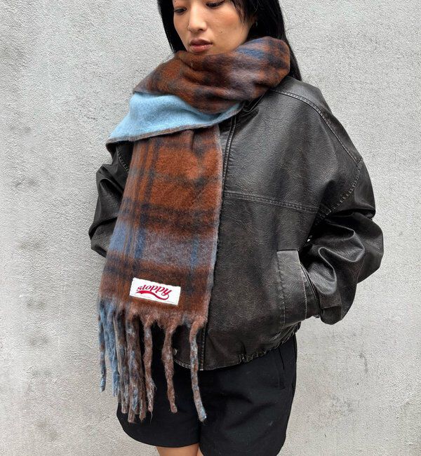  「SLOPPYリバーシブルチェックマフラー」|マフラー|