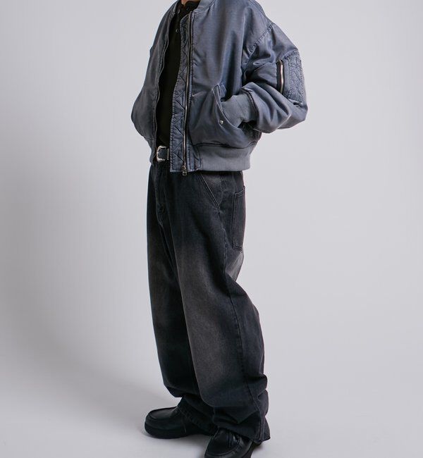  「Sourcreamピグメント加工MA1」|ブルゾン・スタジャン|