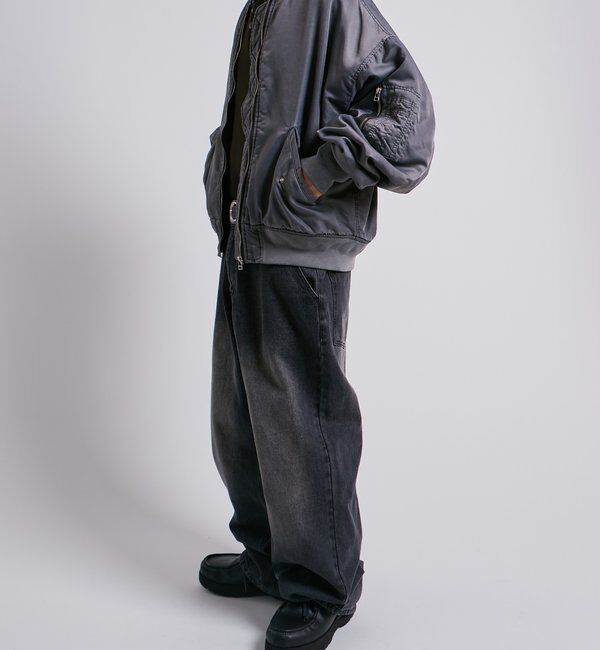  「Sourcreamピグメント加工MA1」|ブルゾン・スタジャン|