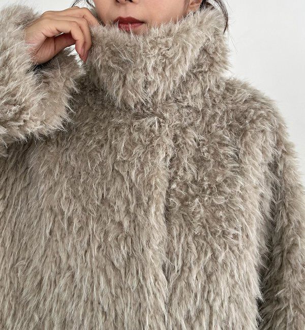  「【サイズ展開あり/軽量】MIXファースタンドカラーコート」|その他|