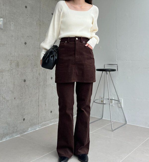  「スクエアパフニット」|ニット・セーター|