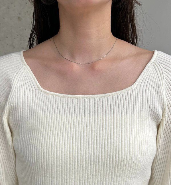  「スクエアパフニット」|ニット・セーター|