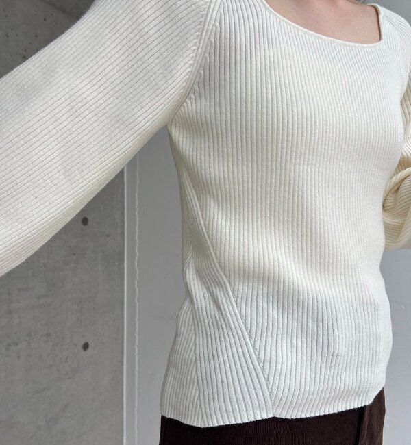  「スクエアパフニット」|ニット・セーター|