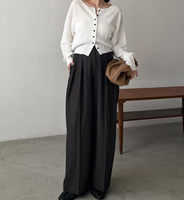  「プリーツパフカーディガン」|カーディガン|