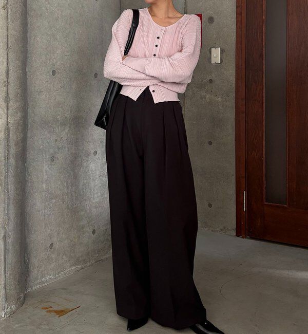  「プリーツパフカーディガン」|カーディガン|