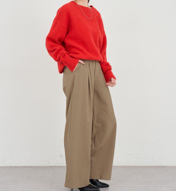  「ファーウールクルーネックニット」|ニット・セーター|