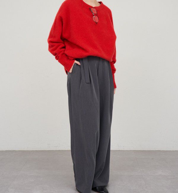  「ファーウールクルーネックニット」|ニット・セーター|