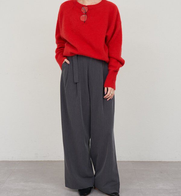  「ファーウールクルーネックニット」|ニット・セーター|