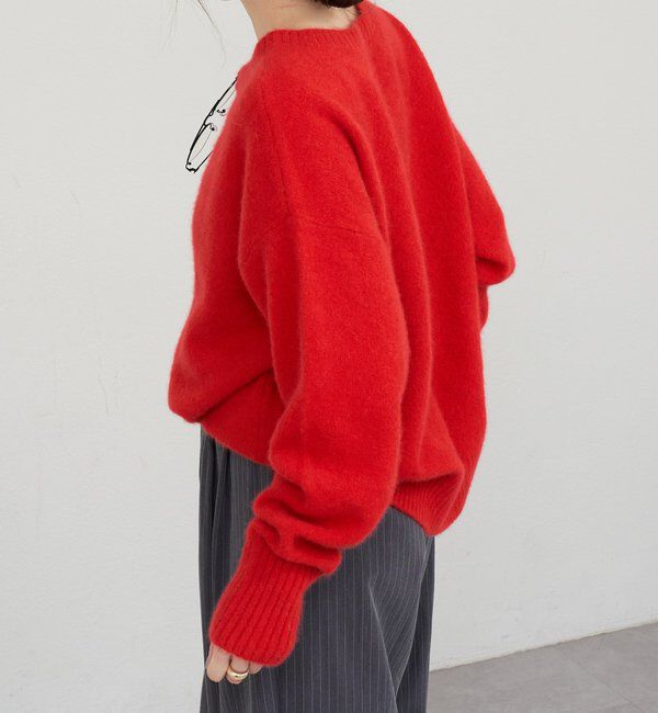  「ファーウールクルーネックニット」|ニット・セーター|