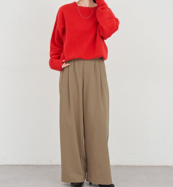  「ファーウールクルーネックニット」|ニット・セーター|