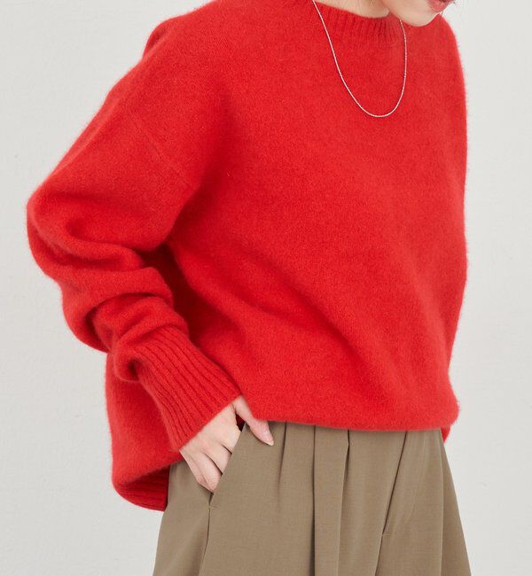 「ファーウールクルーネックニット」|ニット・セーター|