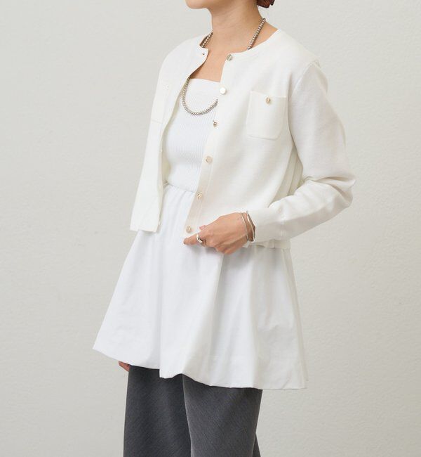  「コットンニットショートカーディガン」|カーディガン|