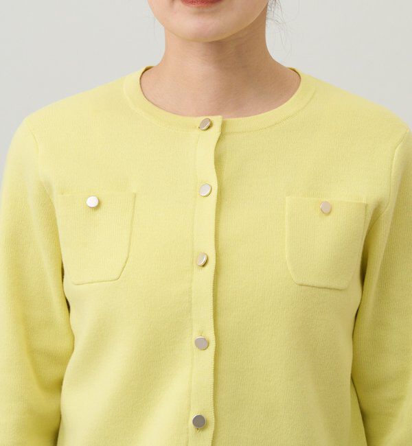  「コットンニットショートカーディガン」|カーディガン|