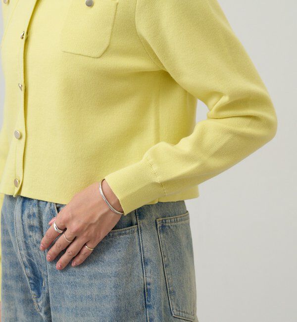  「コットンニットショートカーディガン」|カーディガン|