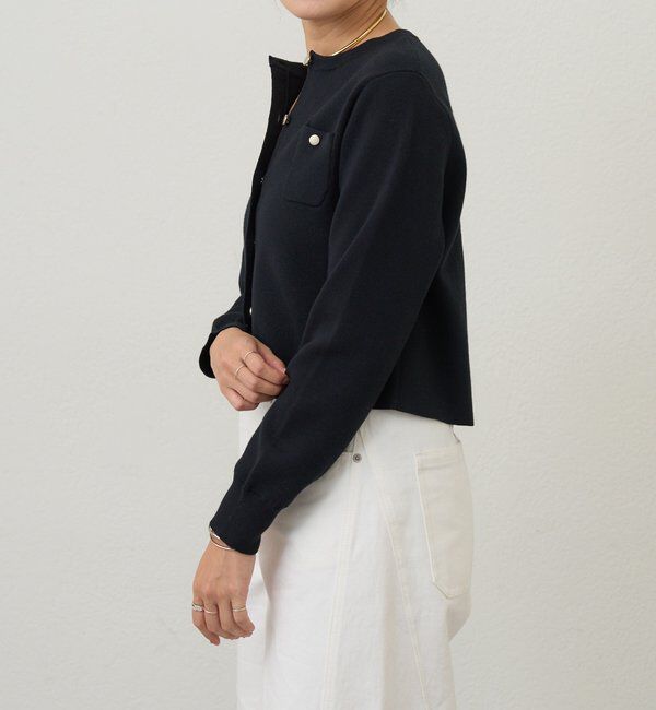  「コットンニットショートカーディガン」|カーディガン|