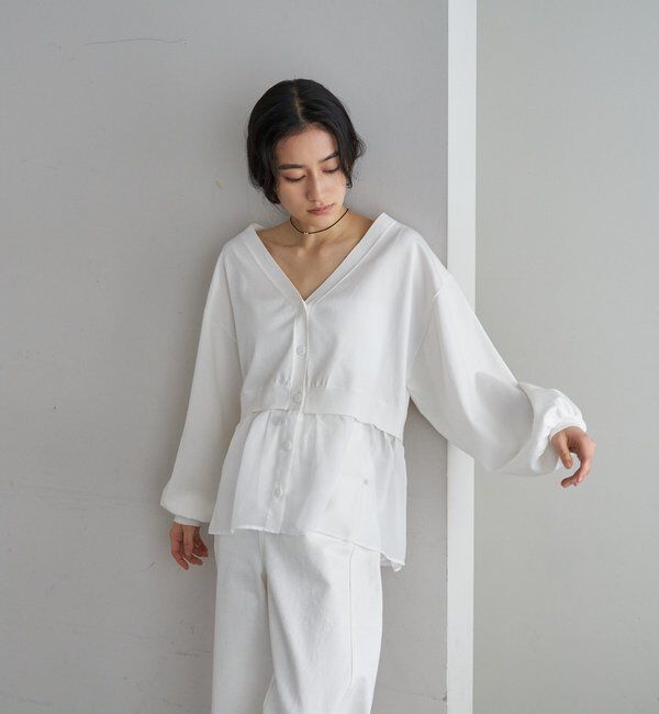  「【26SS予約】シアードッキングカーディガン」|カーディガン|