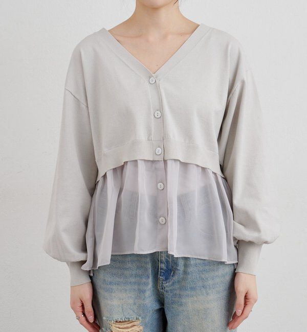  「【26SS予約】シアードッキングカーディガン」|カーディガン|