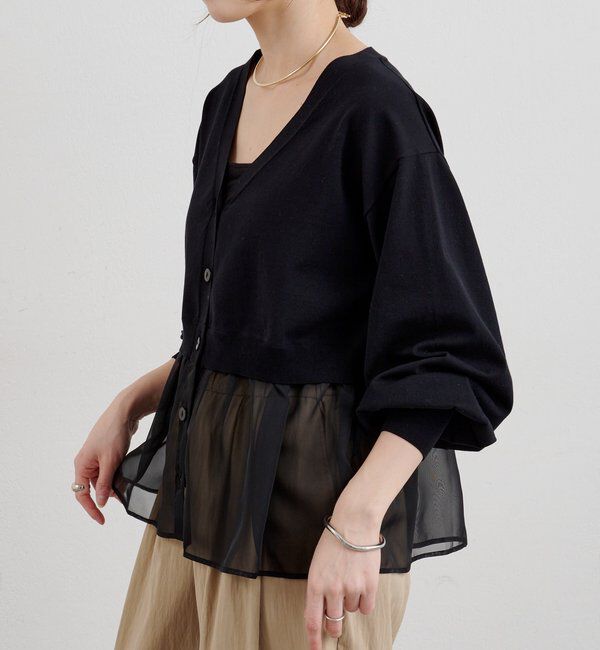  「【26SS予約】シアードッキングカーディガン」|カーディガン|