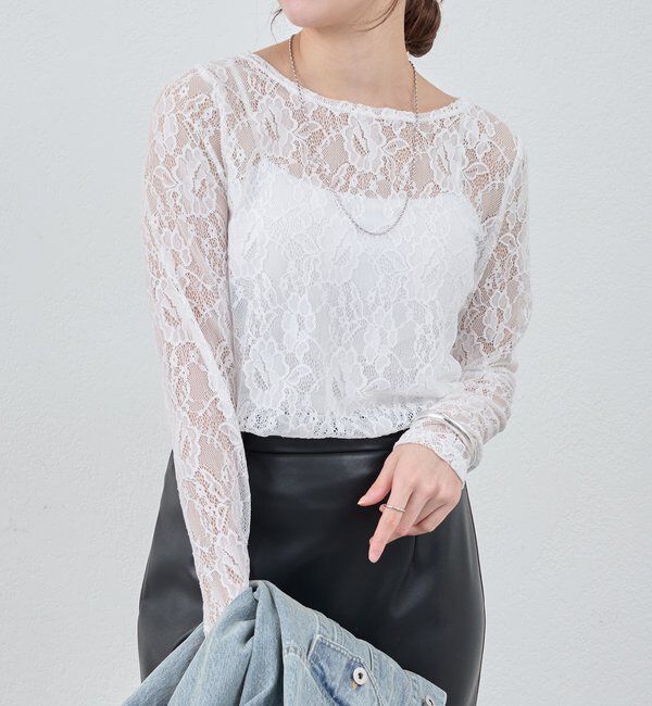  「レースプルオーバー」|Tシャツ・カットソー|