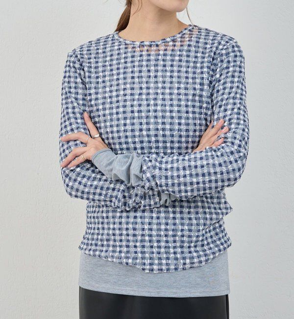  「【26SS予約】レースチェックプルオーバー」|Tシャツ・カットソー|