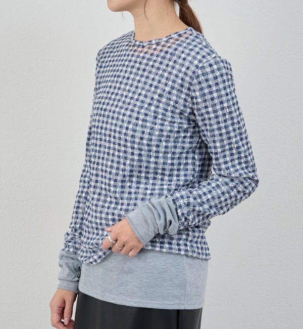  「【26SS予約】レースチェックプルオーバー」|Tシャツ・カットソー|