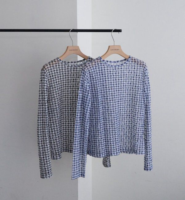  「【26SS予約】レースチェックプルオーバー」|Tシャツ・カットソー|