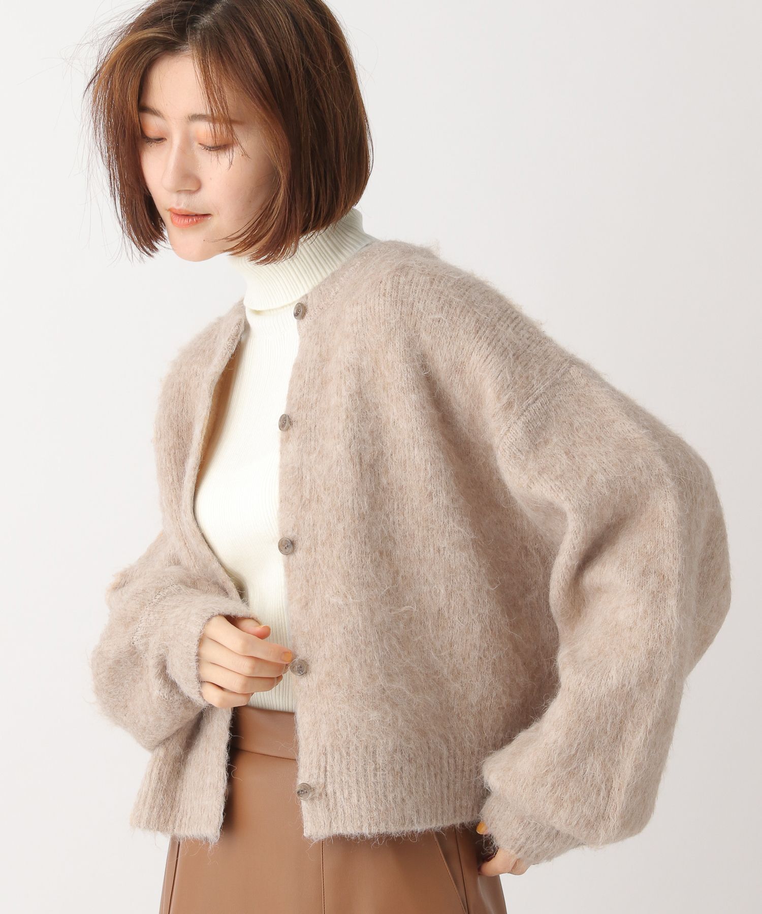 A part by 「5G2WAYクルーカーディガン」|ニット・セーター|