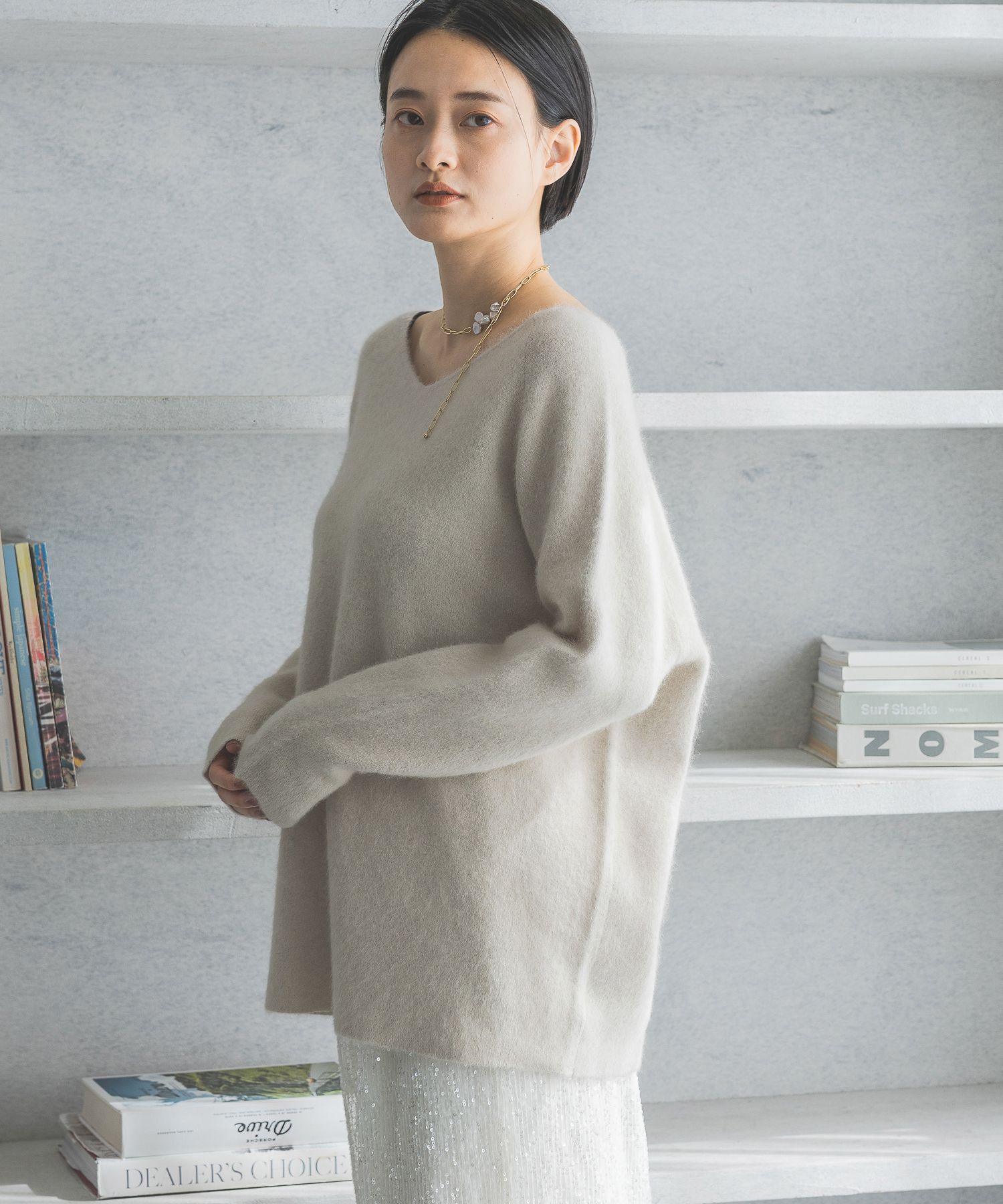 A part by 「CNラクーンコン2WAYニットプルオーバー」|ニット・セーター|