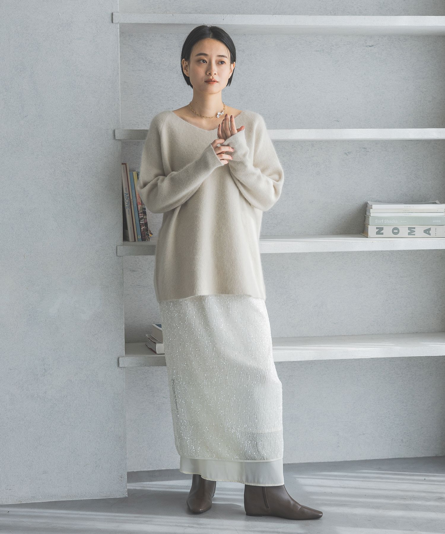 A part by 「CNラクーンコン2WAYニットプルオーバー」|ニット・セーター|