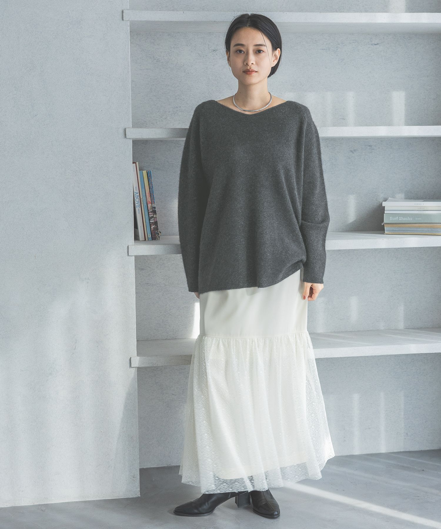 A part by 「CNラクーンコン2WAYニットプルオーバー」|ニット・セーター|