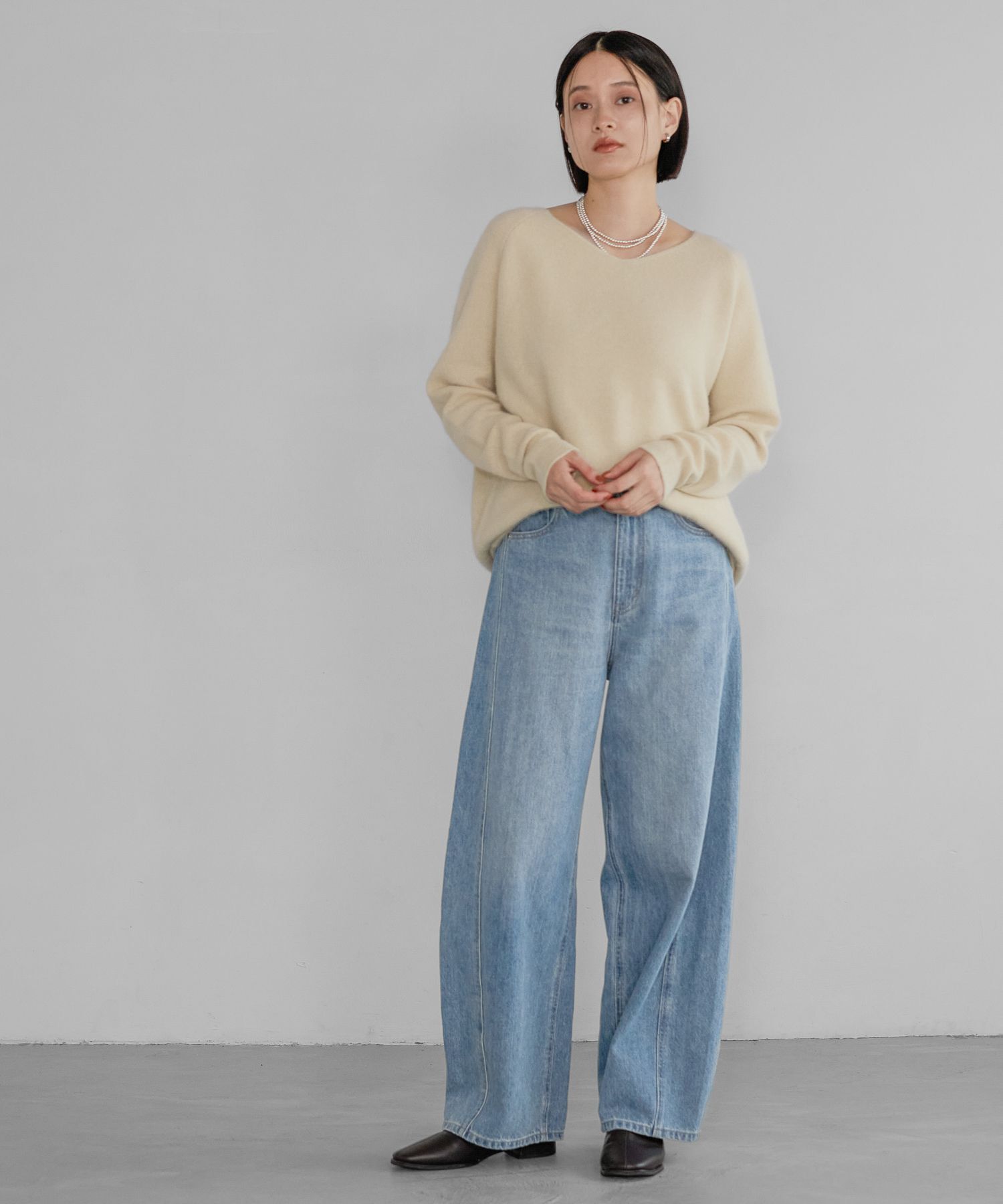 A part by 「CNラクーンコン2WAYニットプルオーバー」|ニット・セーター|